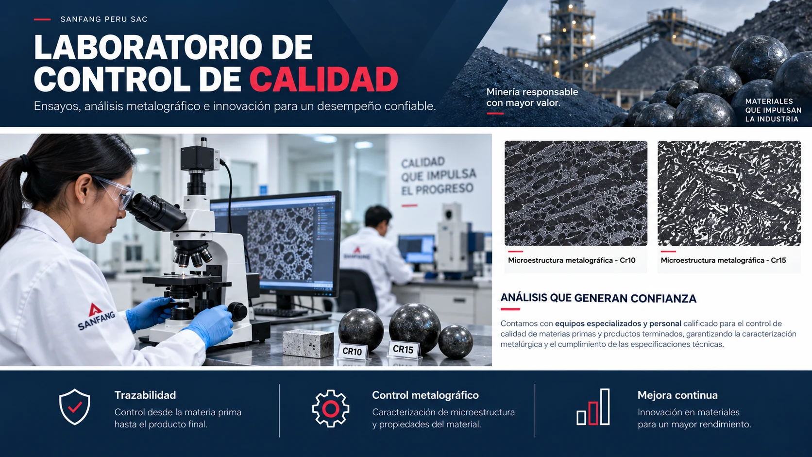 Laboratorio de control de calidad Sanfang