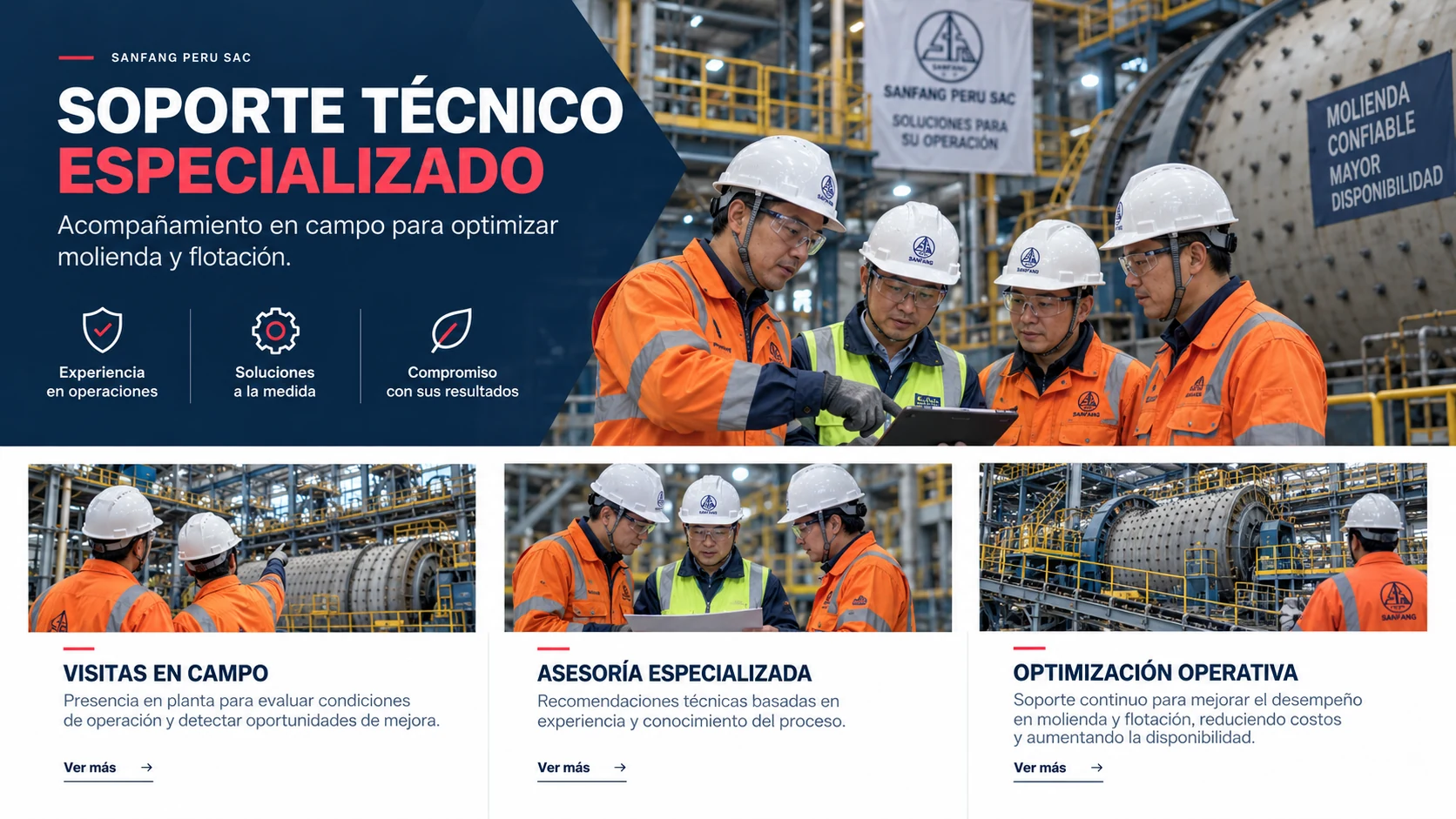 Soporte técnico especializado en minería